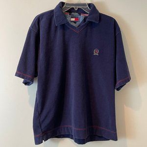 Vintage Tommy Hilfiger Crest Polo Collared V Neck